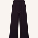 Benji Wide Trousers - Wine Stripe