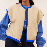 Gio Sleeveless Jacket - Kingsblue