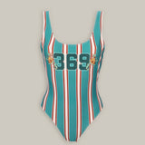 Tessa Printed Swimsuit - Sporty Jade