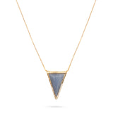 Triangle Pendant Necklace - Blue Lace