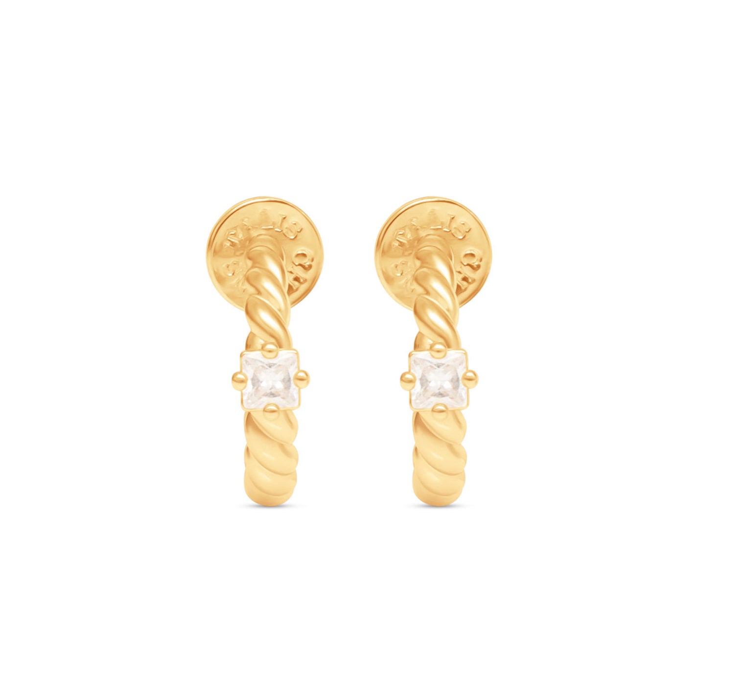 Everyday Twist Hoops - CZ