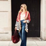Capri Cardigan - Red Stripe