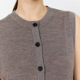 LR Ismaila 11 Knit Vest - Walnut