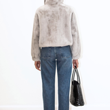 Alba Faux Fur Jacket - Grey