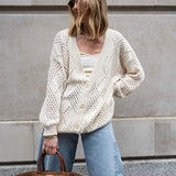 Florence Oversized Cardigan - Ecru