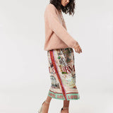 Vanessa Midi Skirt - Rouge