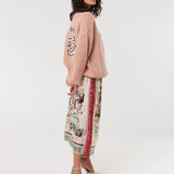 Vanessa Midi Skirt - Rouge
