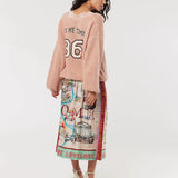 Vanessa Midi Skirt - Rouge