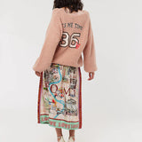 Vanessa Midi Skirt - Rouge