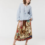 Vanessa Midi Skirt - Oriental