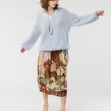 Vanessa Midi Skirt - Oriental