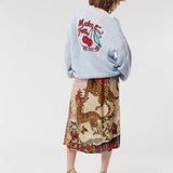 Vanessa Midi Skirt - Oriental