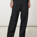 Round Cut Trousers - Black