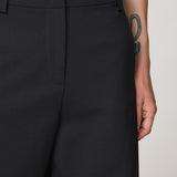 Round Cut Trousers - Black