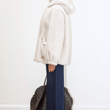 Selena Faux Fur Coat - Ecru