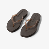 Tapered Platform Transparent Flip Flop - Brown