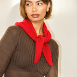 Nina Triangle Scarf - Red