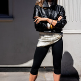Ivy Faux Leather Jacket - Black