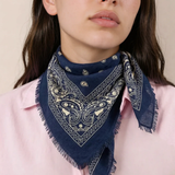 Lightweight Bandana Scarf - Navy