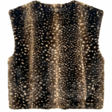 Ariel Faux Fur Gilet - Deer