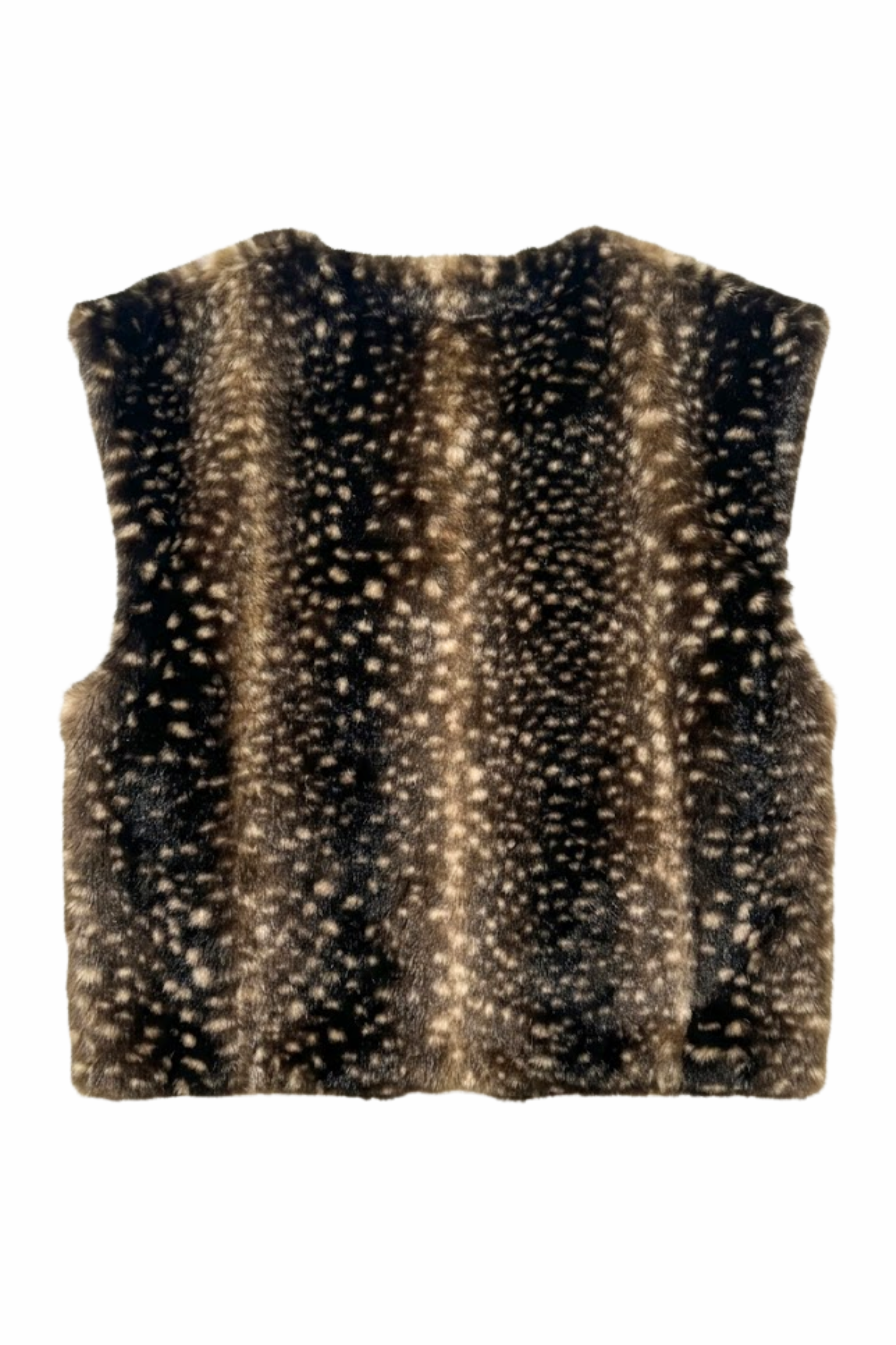 Ariel Faux Fur Gilet - Deer