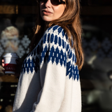 Alpine Jumper - Ivory/Blue