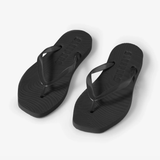 Tapered Transparent Flip Flop - Black