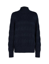Load image into Gallery viewer, Levete Room Danni 3 Turtleneck - Navy

