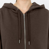Lr Nuka 9 Zip Hoodie Cardigan - Coffee