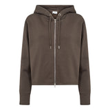 Lr Nuka 9 Zip Hoodie Cardigan - Coffee