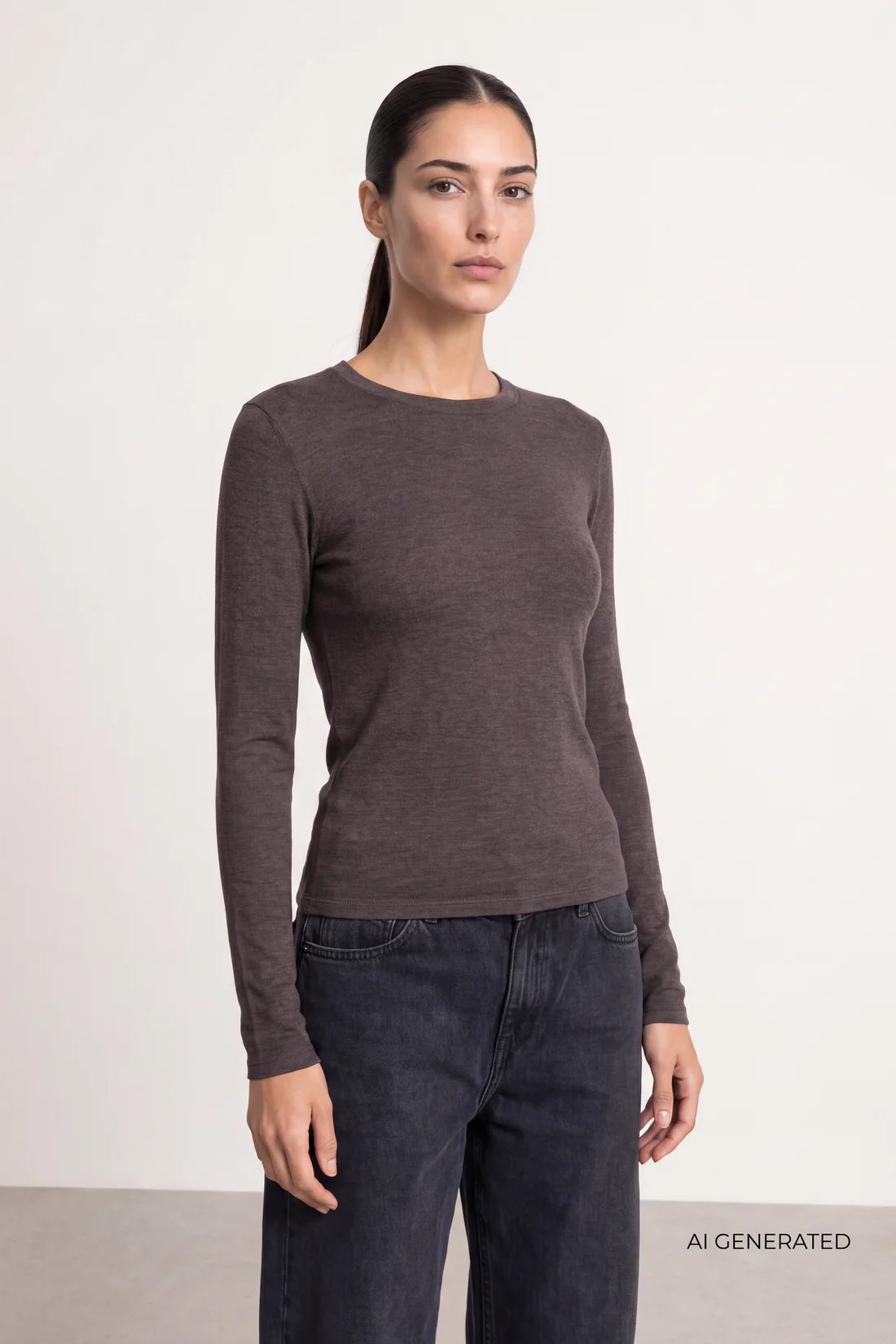 LR-Josephine 1 T-shirt - Dark Brown