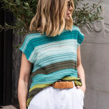 Romy Knit Tank - Green Mix