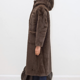 Oceane Faux Fur Coat - Brown