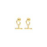 T- Bar LIGHT Earrings - Gold