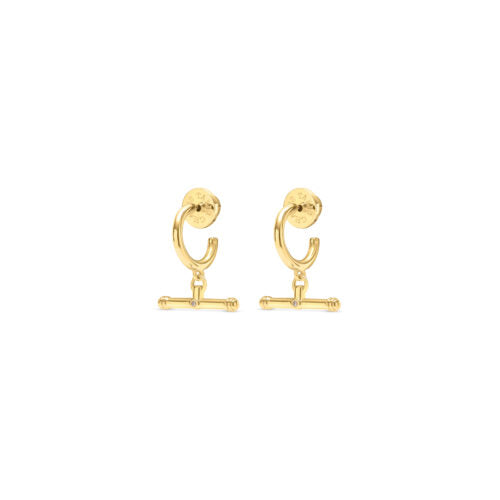 T- Bar LIGHT Earrings - Gold