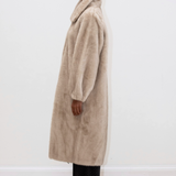 Victory Faux Fur Coat - Beige