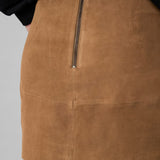 OllyMW Suede Skirt - Cognac