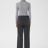 NiniaGZ Roll Neck Top - Grey Melange