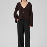 HuxiMW Cardigan - Espresso