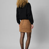OllyMW Suede Skirt - Cognac