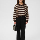 GZPaige Polo Jumper - Mole/Dark Beech