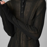 MWHaddis Knit Blouse - Black