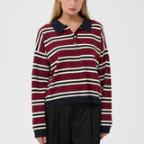 GZPaige Polo Jumper - Cabernet/Captain