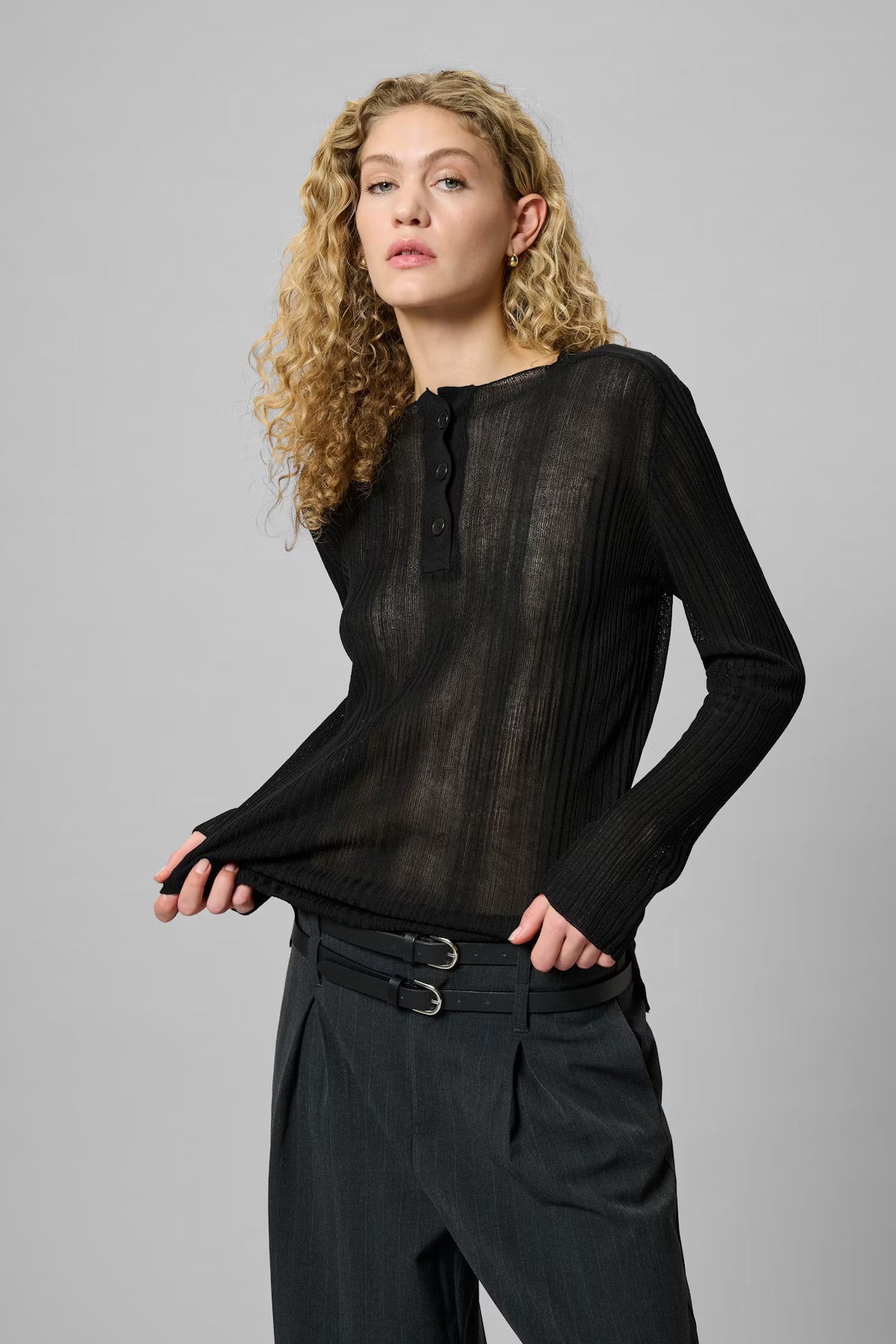 Ediit MWHaddis Knit Blouse - Black – Ediit