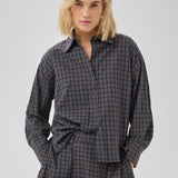MWLennie Boxy Check Shirt - Dark Sapphire