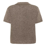 PalomaMW Polo S/S Jumper - Brown Melange