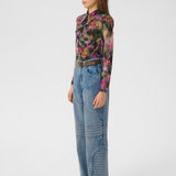 GZFadia P Shirt - Red Faded Flower