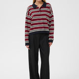 GZPaige Polo Jumper - Cabernet/Captain