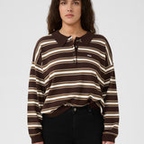 GZPaige Polo Jumper - Mole/Dark Beech