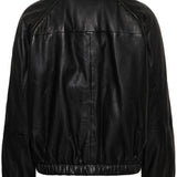 MWLuba Leather Puff Jacket - Black